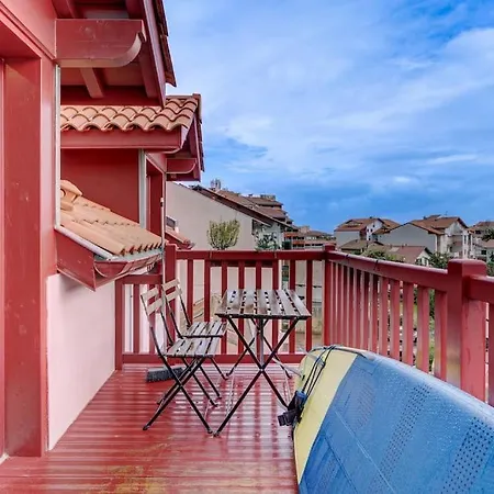 100m Beach Balcony Parking-surfhouse Beach Flat アンダイエ